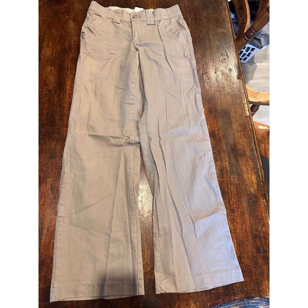 Lee Trousers Womens 6 Medium Khaki Excellent Wide Leg Chino Pants 4630567